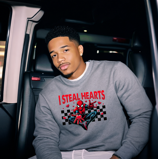 Its Steak Hearts Valentine Superhero  DTF Transfers, Valentines Day, Love