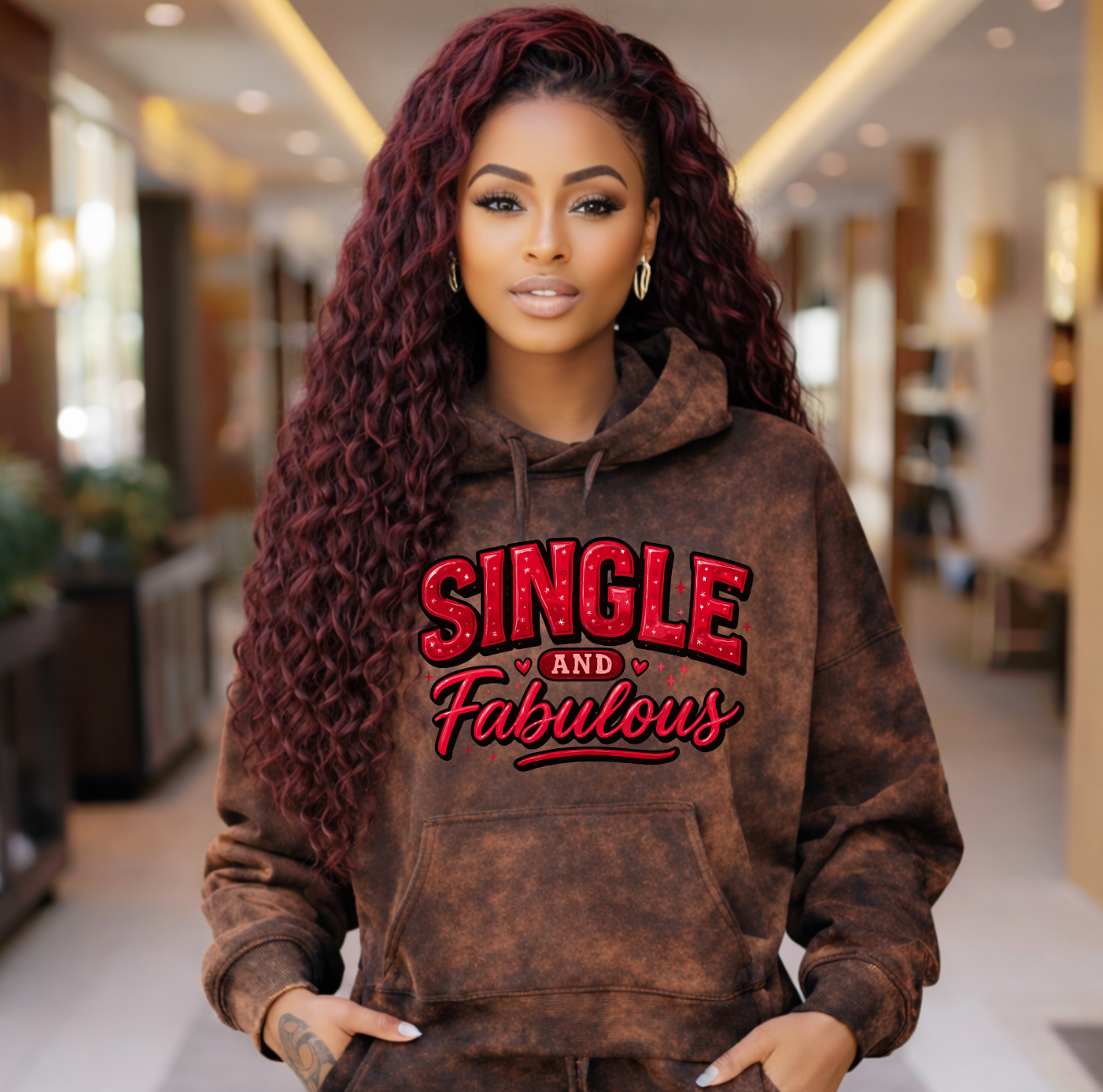 Single and Fabulous DTF Transfer  , Valentines Day, Love