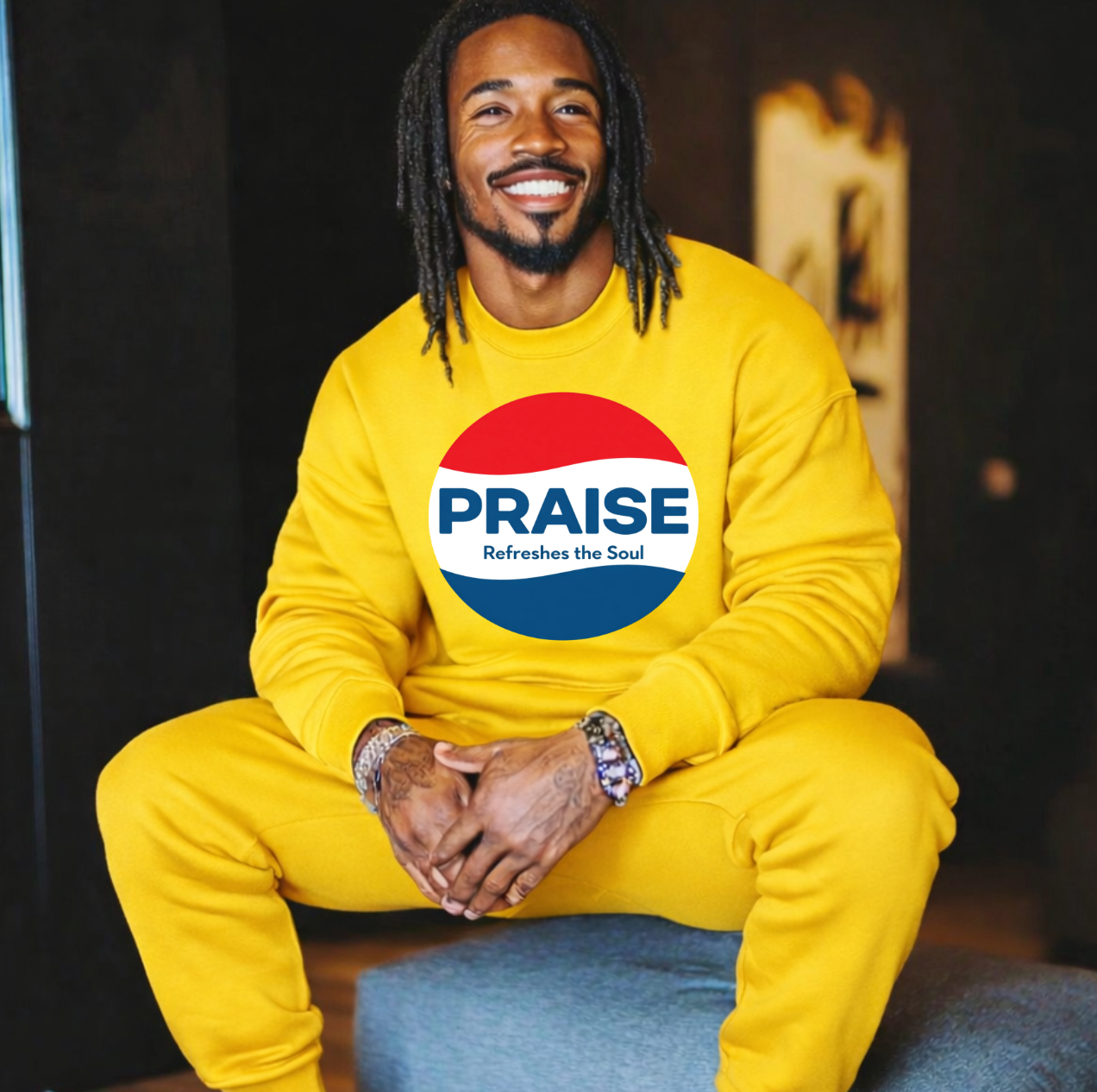 22x48 Praise Refreshers the Soul  Gang Sheet Transfer