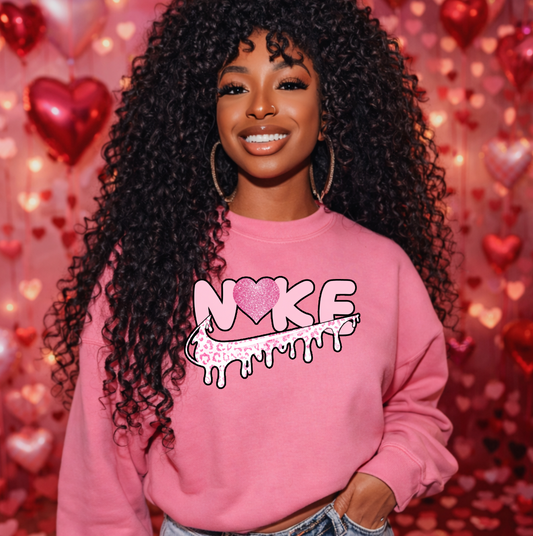 Pink Love ike DTF TRANSFERS