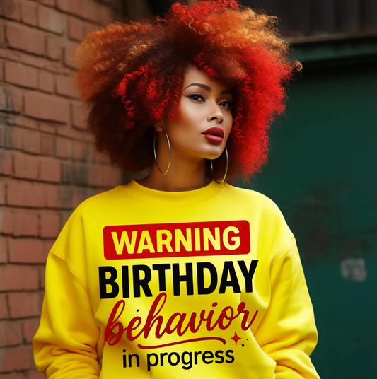 Birthday Behavior Loading  DTF Transfer