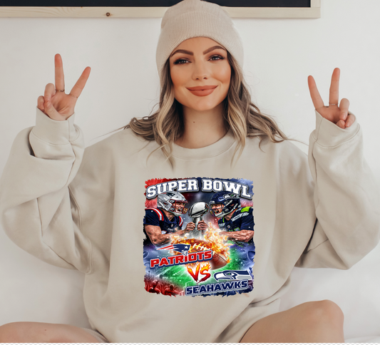 11 inch Combo Super bowl DTF Transfer