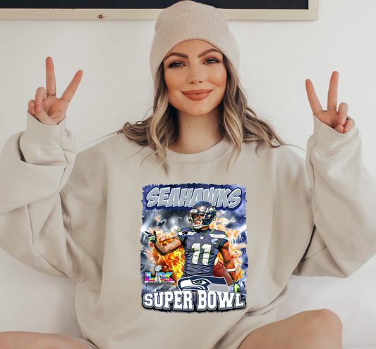 11 inch Seahawks  DTF Transfer