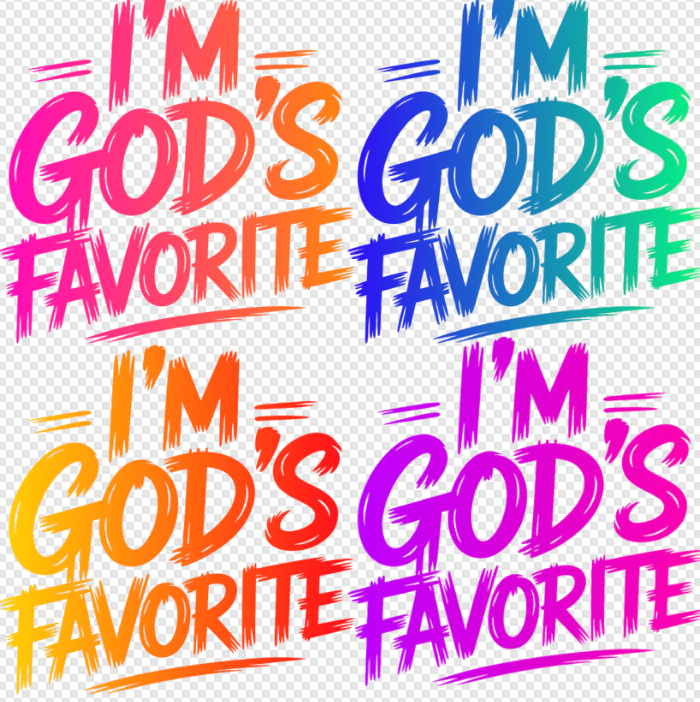 I’m God’s Favorite Ombre DTF Transfer Grab Bag | Faith Heat Transfers
