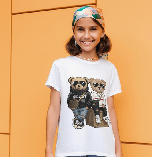 Luxury Designer Teddies DTF Transfers | Ready to Press Heat Transfers for T-Shirts