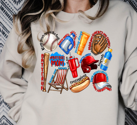 Mama Baseball Affirmation   Transfers