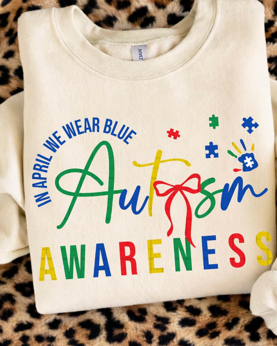 Autism Awareness Coquette  DTF Transfer