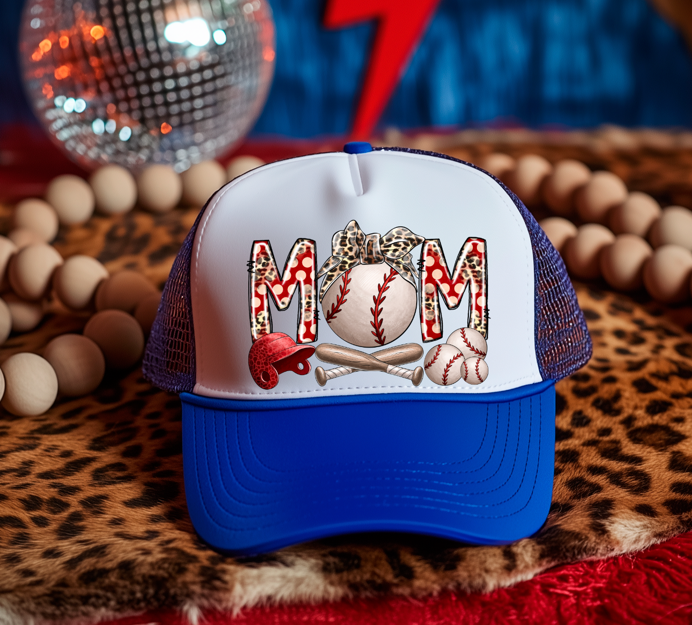 Baseball Mom DTF Hat Transfer
