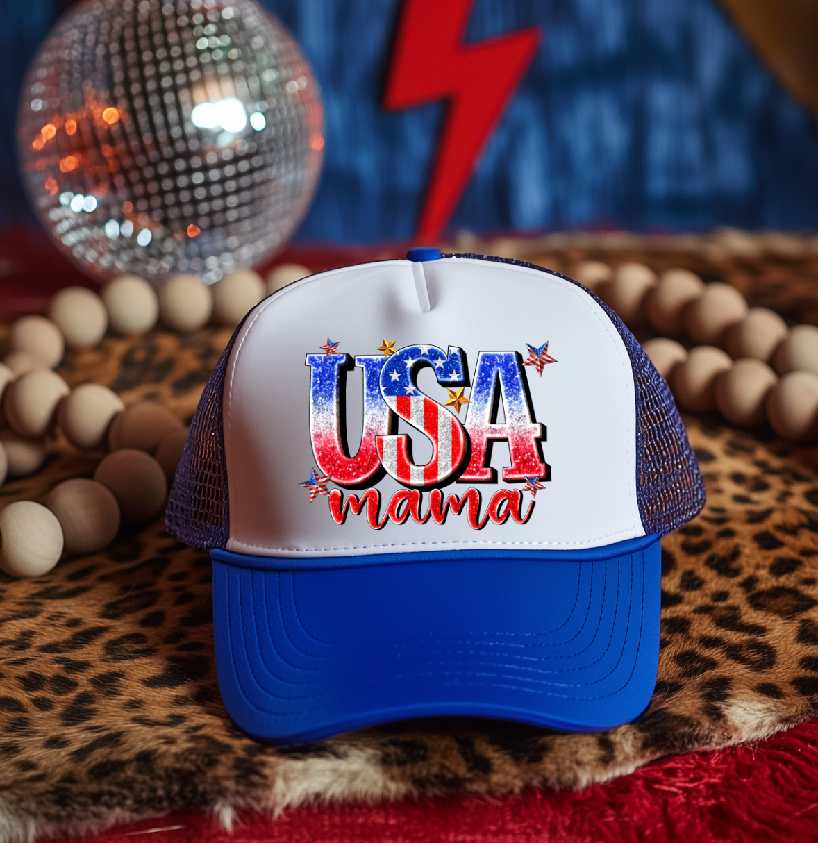 USA Mama  DTF Hat Transfer
