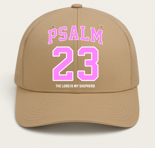 Light Pink Psalm 23 Hat DTF Transfer