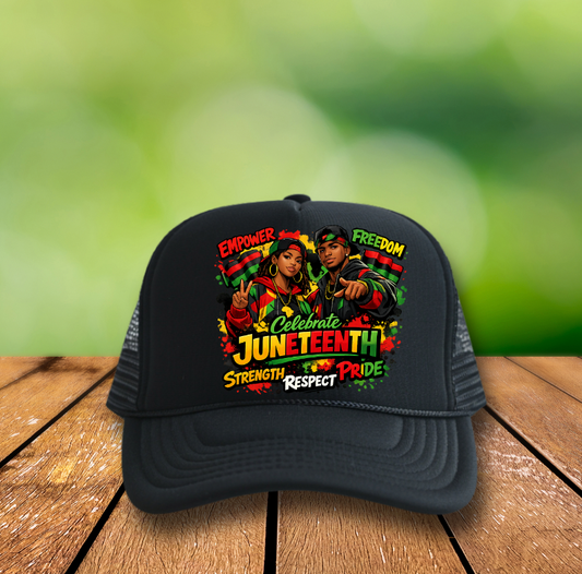 Adult Celebrate Juneteenth  Hat DTF Transfer