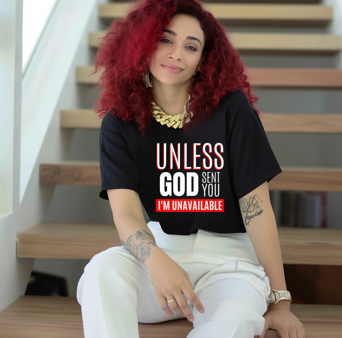 White font Unavailable DTF TRANSFER