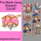 22x36 Baseball Mom GANG SHEET/ HEAT TRANSFERS