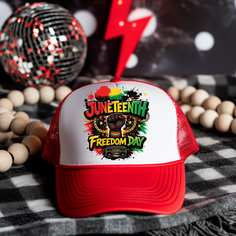 Juneteenth Freedom Day  DTF Hat Transfers