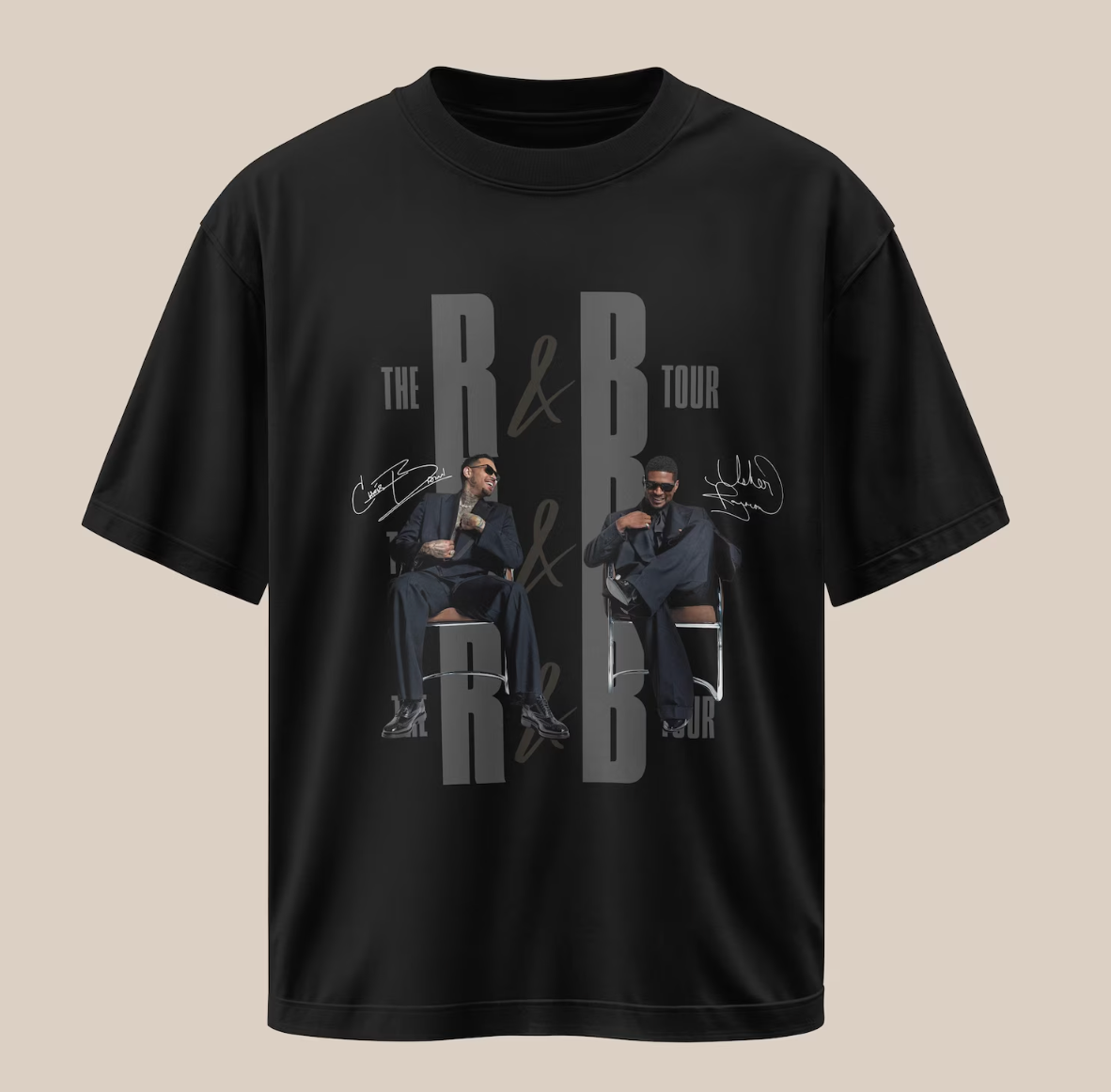 The R & B Tour Chris & Usher DTF TRANSFER