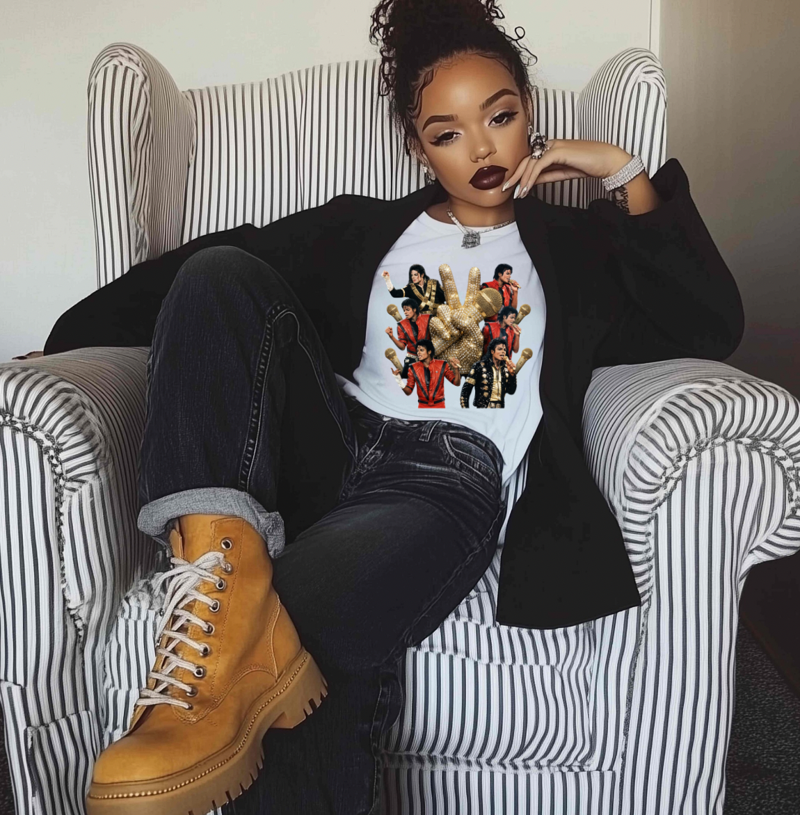 King of Pop   DTF TRANSFER