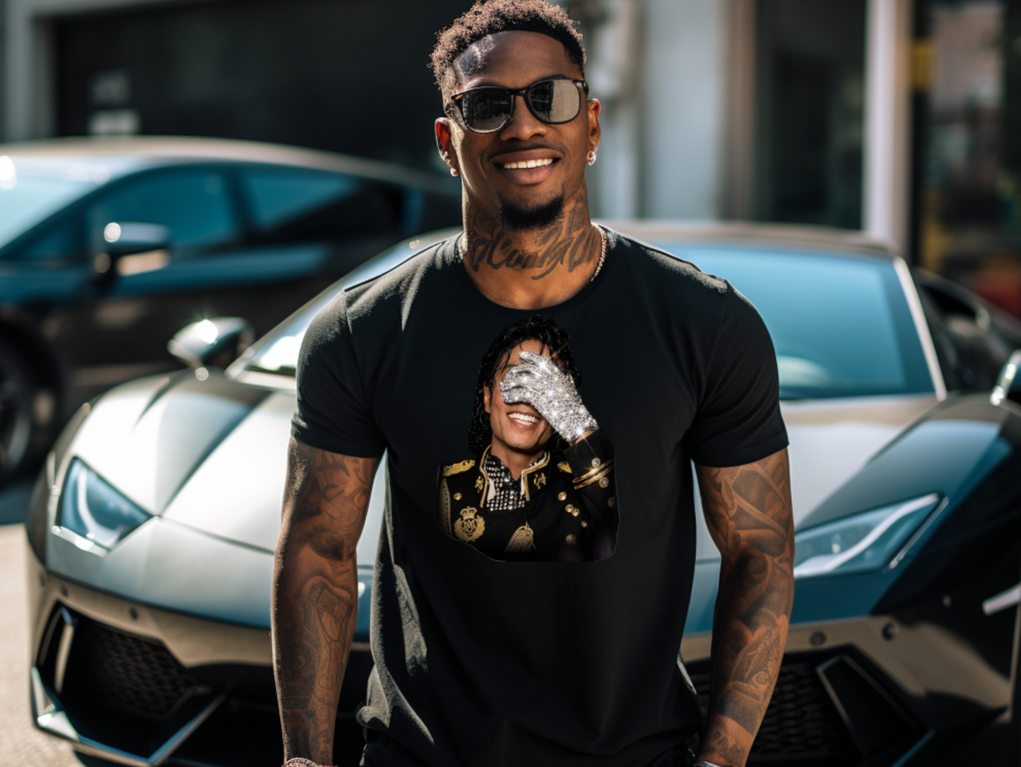 Mj hands on face   DTF TRANSFER