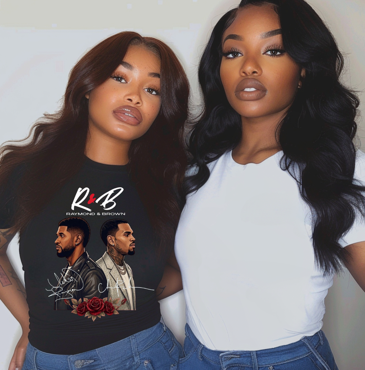 R& B tour with Flowers    DTF TRANSFER