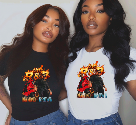 USHER and Chris Brown flames  DTF TRANSFER