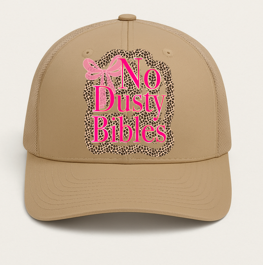 No dusty Bibles Hat Transfers