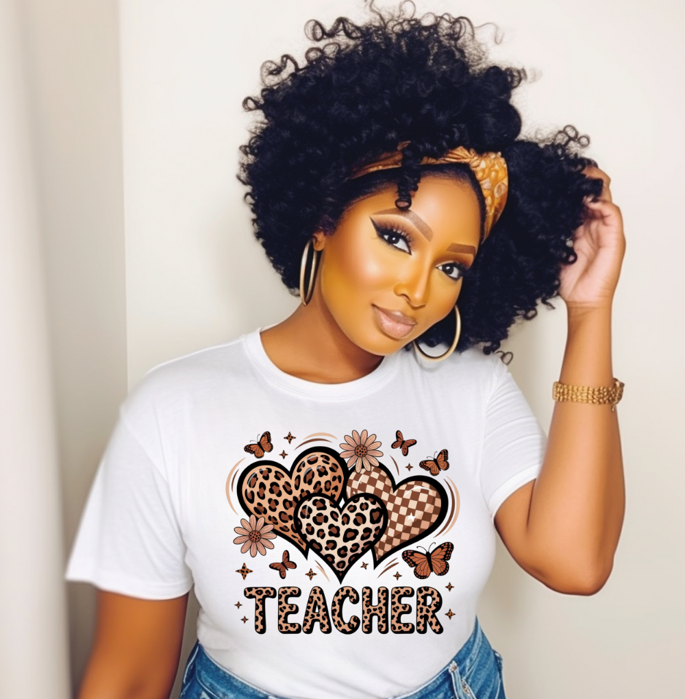 Leopard teacher  DTF Transfer