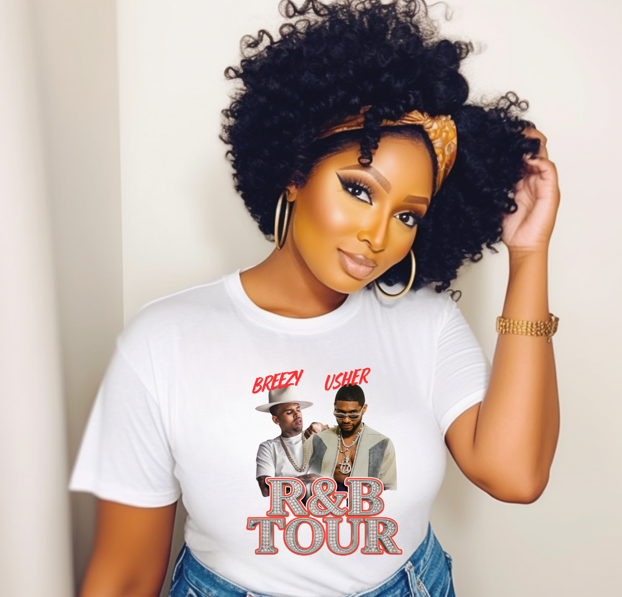 Red Style  R& B Tour DTF Transfer