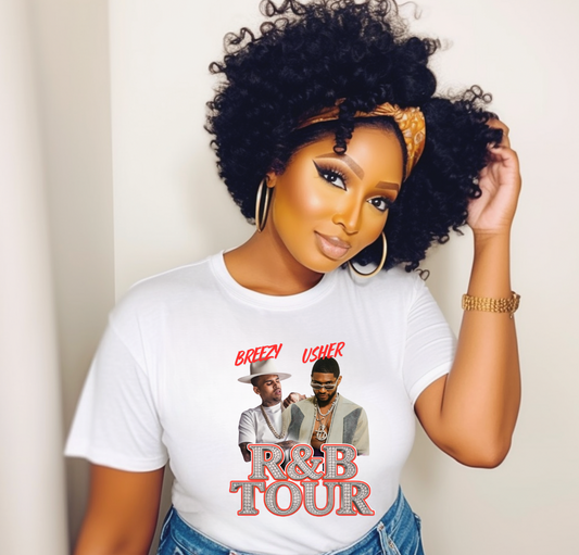 Red Style  R& B Tour DTF Transfer