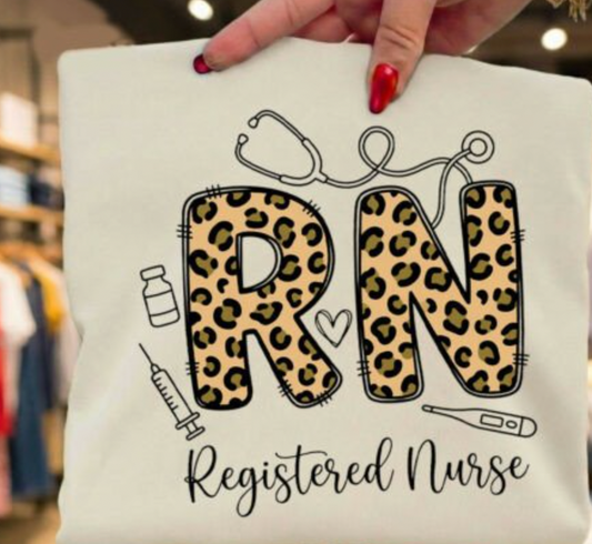 Leopard RN Registered Nurse DTF Transfer