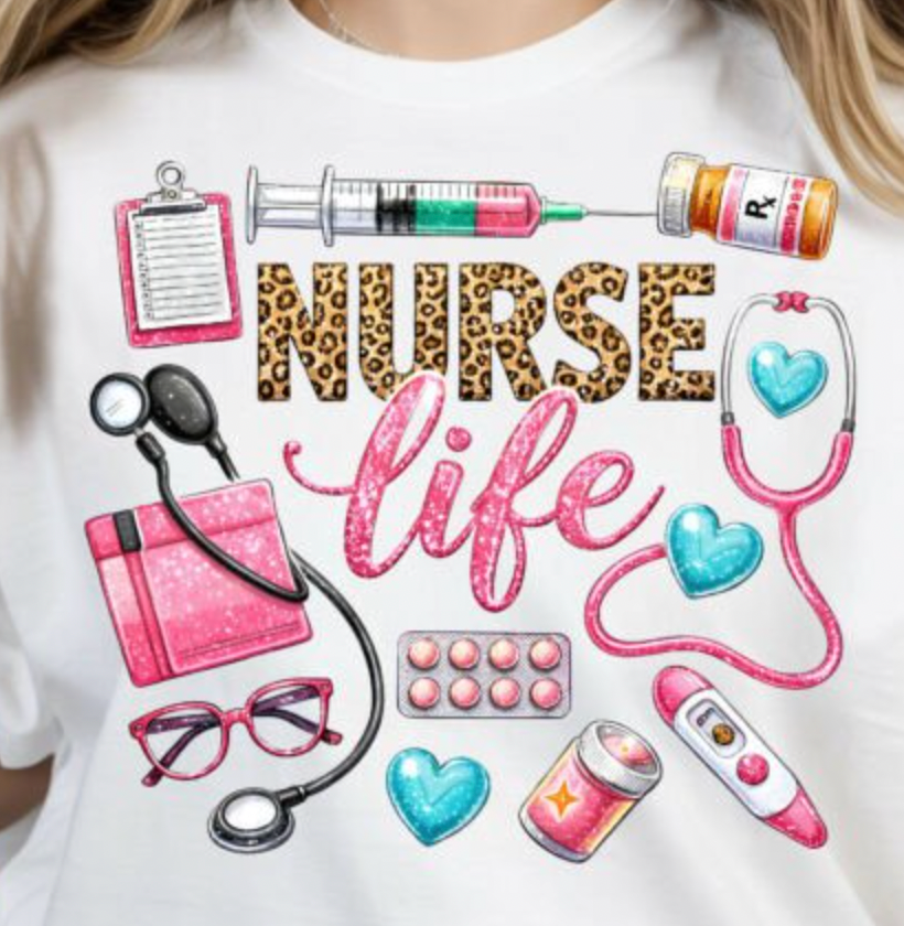 Nurse Life Medical DTF Transfer