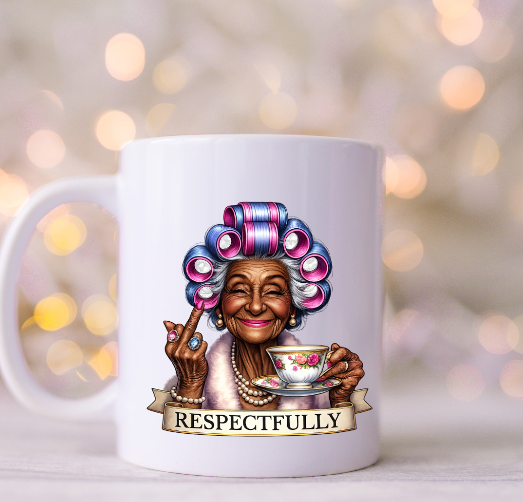 3.5 inch Respectfully  UV Decal