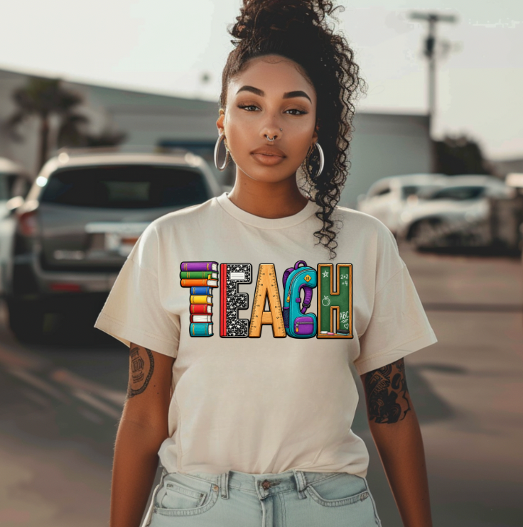 Retro Teach DTF TRANSFER