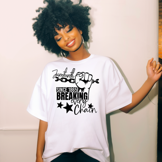 Juneteenth Breaking Chains DTF TRANSFER