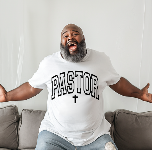 Black  Varsity  Pastor  DTF TRANSFER