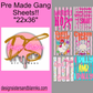 22x36 Trendy Strip DTF GANG SHEET/ HEAT TRANSFERS