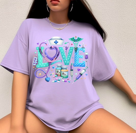 Love Nurse DTF Transfer