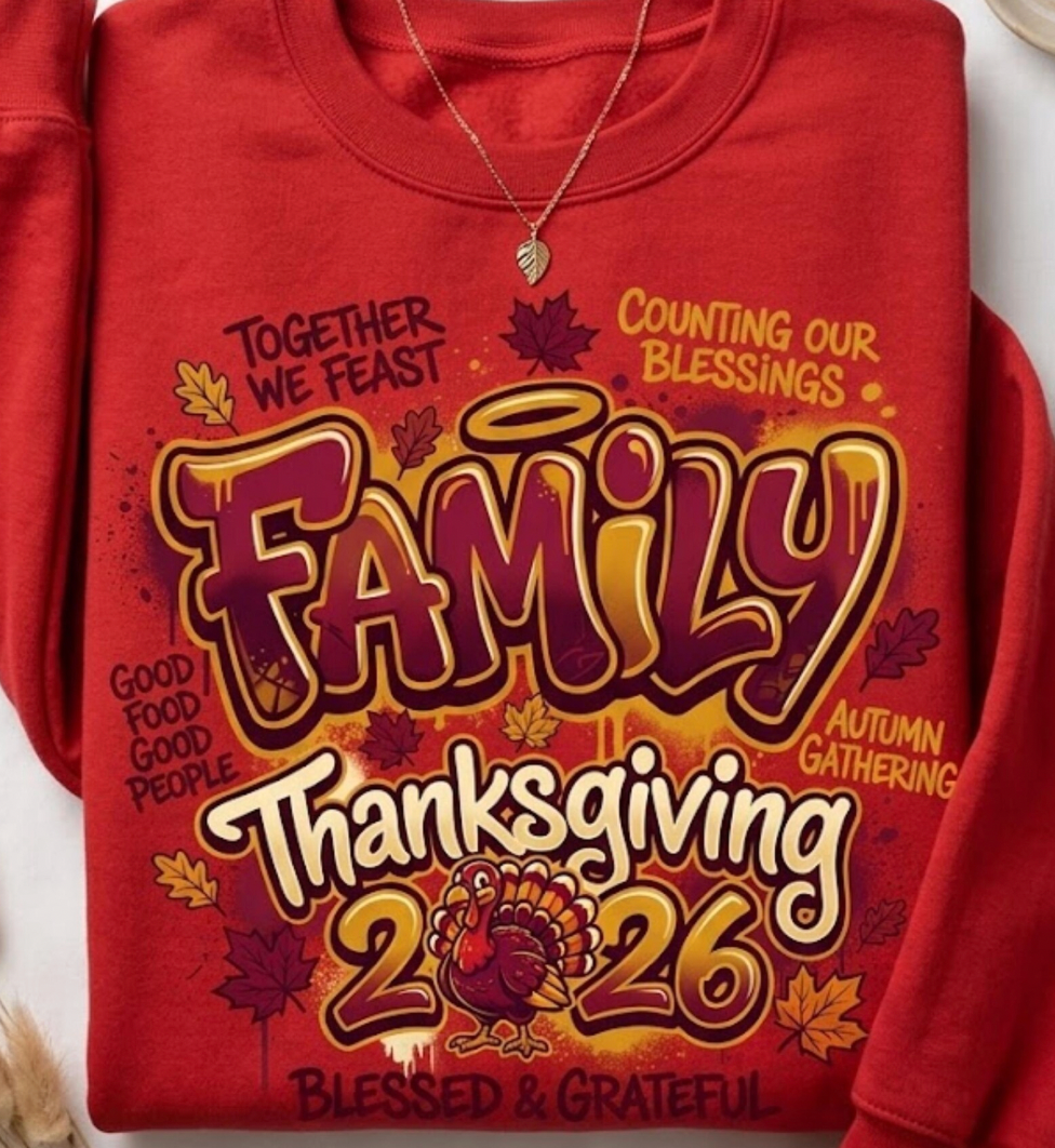 Family 2026 Thanksgiving  DTF Transfer