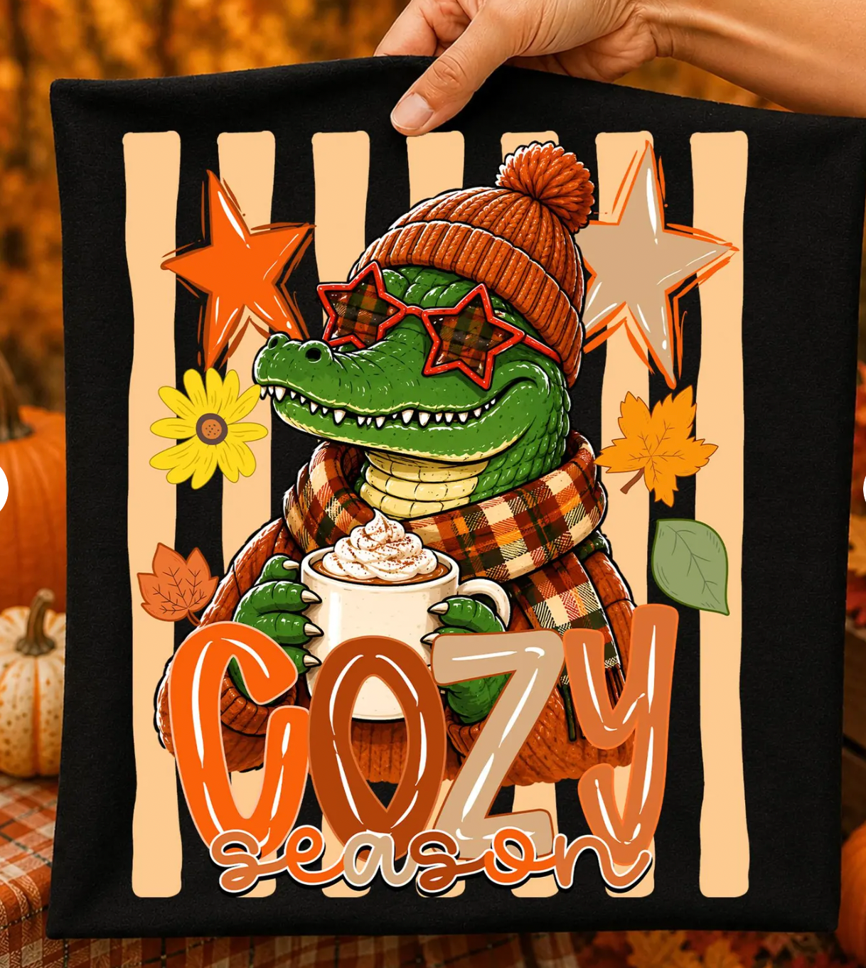 Cozy Season Alligator Tee shirt