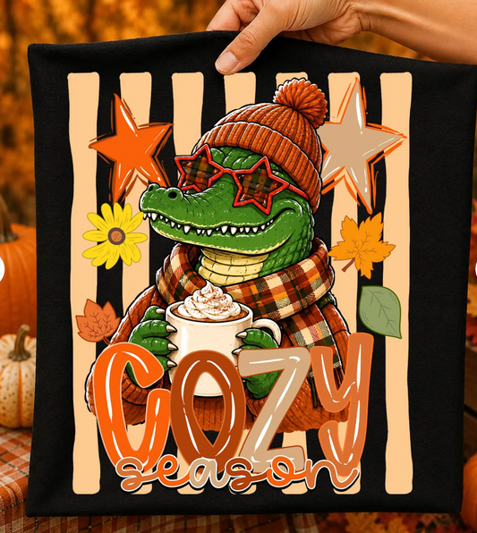 Cozy Season Alligator Tee shirt