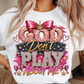 4 Pack DTF Transfer Grab Bag God dont play about me | Faith Heat Transfers