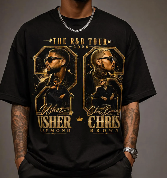 Chris Brown Usher Raymond R&B Tour 2026  DTF TRANSFER
