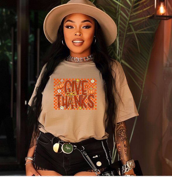 Give thanks Dtf Transfers
