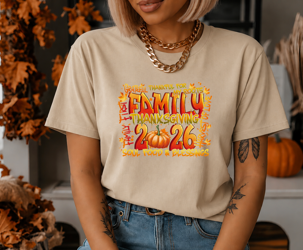 Family 2026 Thanksgiving  DTF Transfer