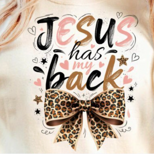 Jesus Has My Back Christian DTF  Transfers