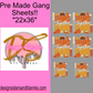 22x36 Thanksgiving Squad Bundle  Sheet| DTF Transfer SheetDTF Gang Sheet