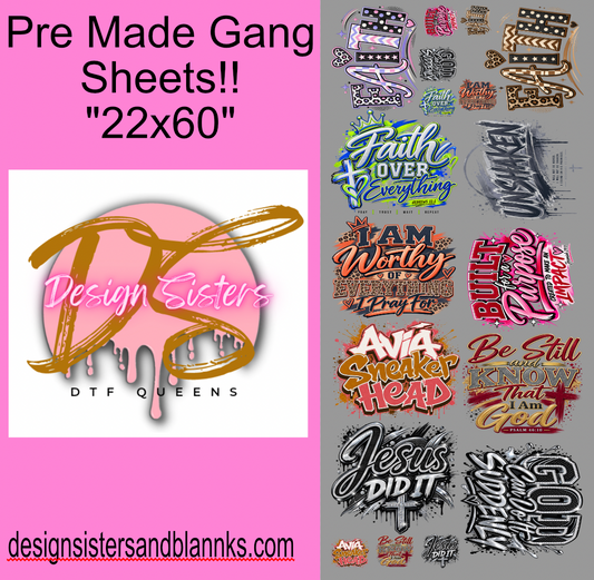 22x60 Avia Tshirt inspo DTF Gang Sheet