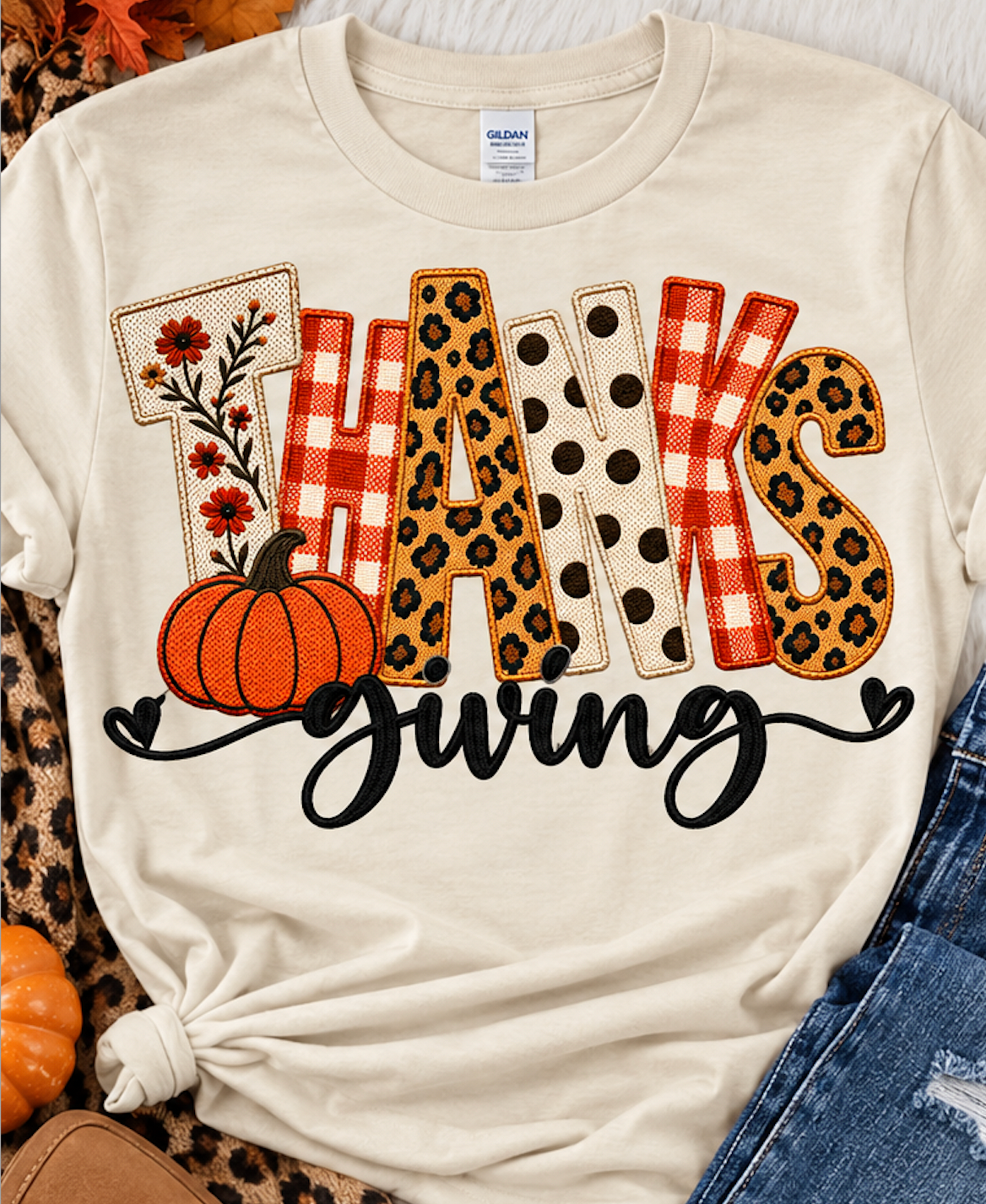 Thanksgiving Yarn Style   DTF TRANSFER