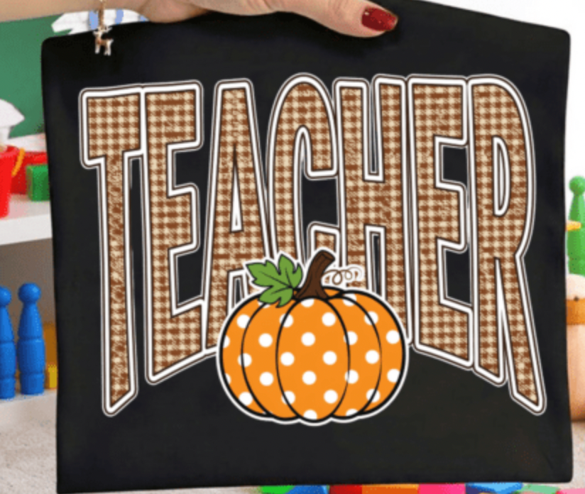 Retro Teacher Fall  DTF  Transfer