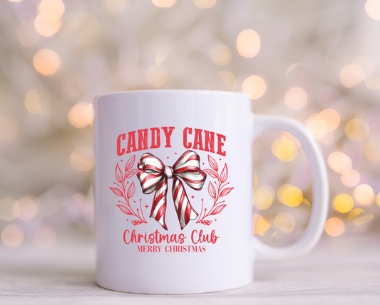 Candy Cane Christmas Club  UV  Decal