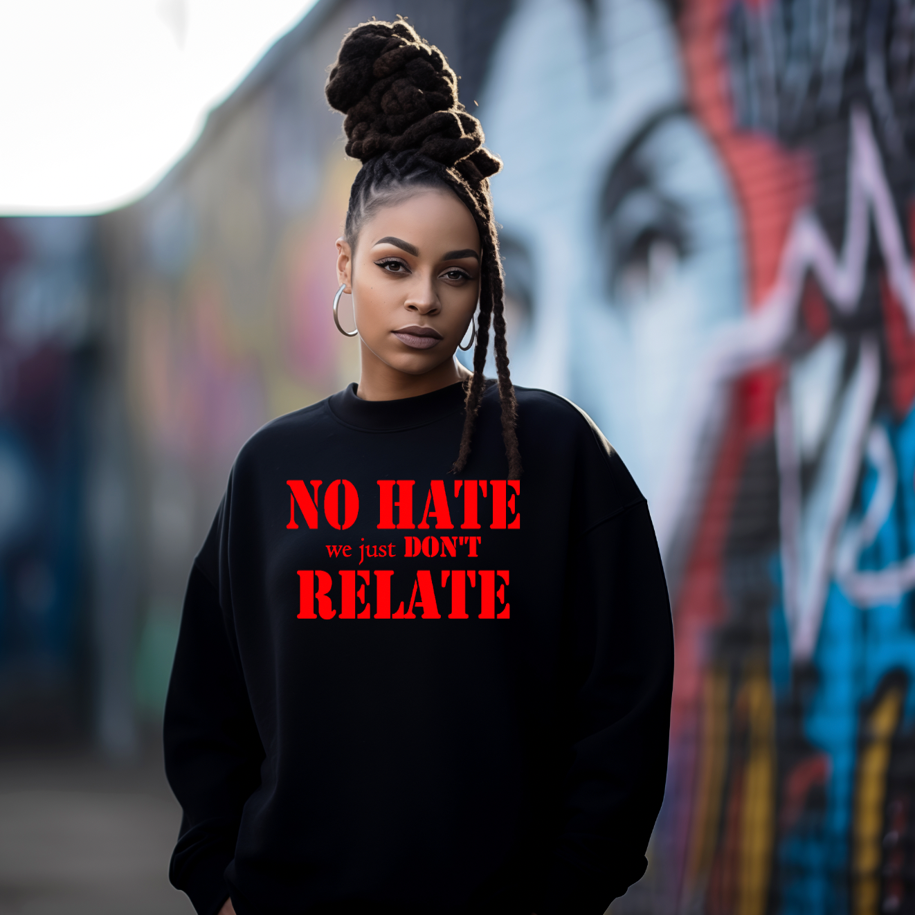 No Hate we Just Don't Relate SCREEN PRINT