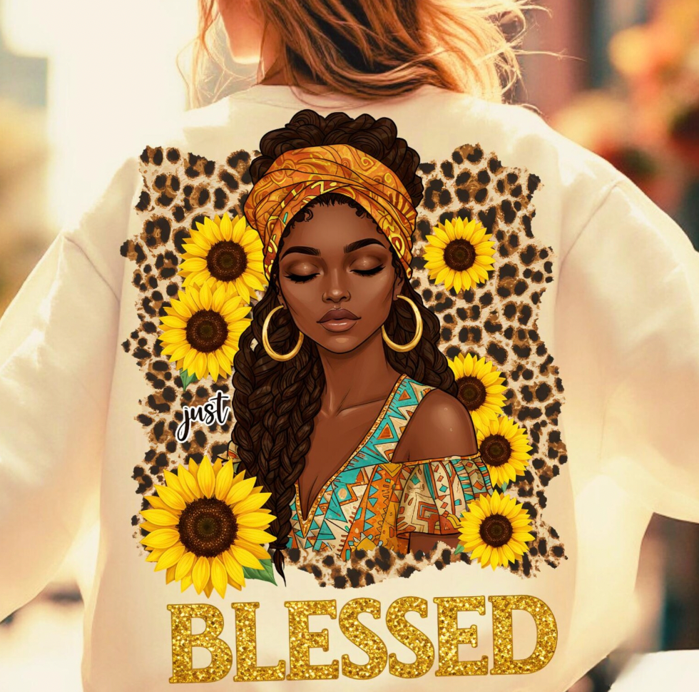 4 Print Black Woman Christian Bundle   DTF  Transfers